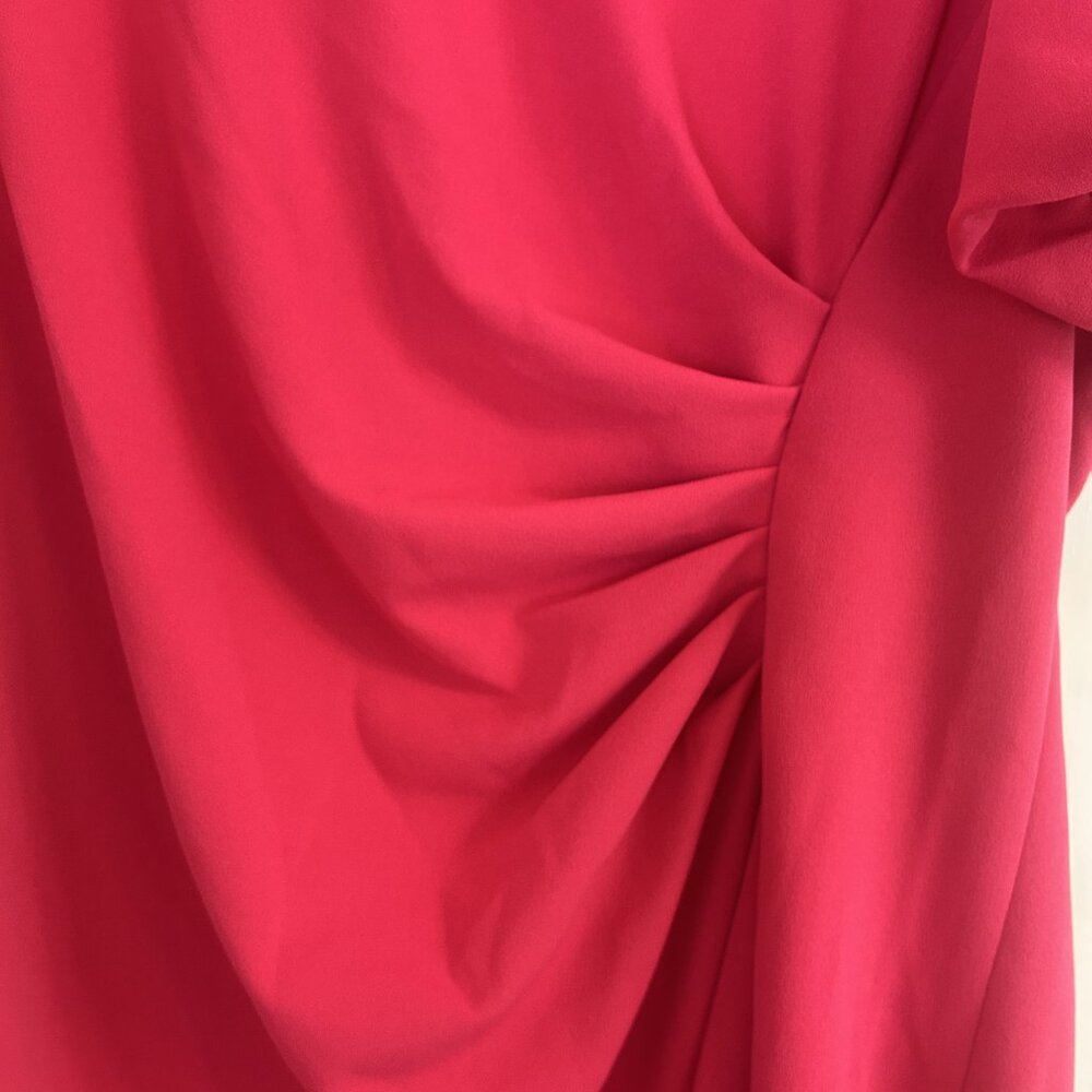 DKNY Women's Short Sleeve Side Ruched Dress, Sz 16, PreOwned - Picture 3 of 10